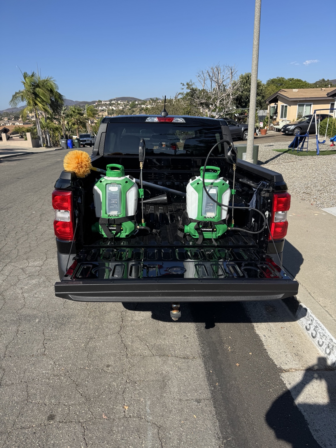 Pest control equipment ready for service